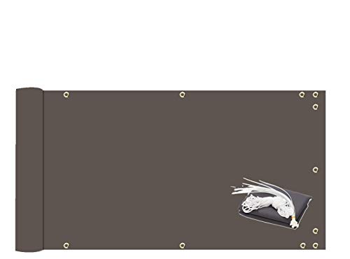 MODKOY Balkonumspannungen 120x600cm Balkonumrandung Metall Uv-Schutz...