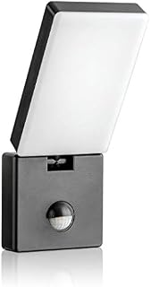 SEBSON® LED Outdoor Wall Lights IP65 with PIR Sensor, Mains Powered, Anthracite, Cool White 5800K, 15W, 900lm, Outside Lighting