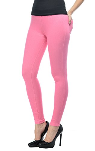 Image of Frenchtrendz Women's Skinny Fit Mid Rise Stretchable Cotton Spandex Jegging Pull On (XS-4XL)