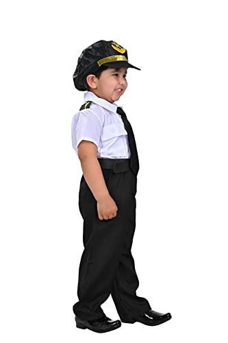 Image of BookMyCostume Airline Pilot Kids Fancy Dress Costume | Imported 6-7 years