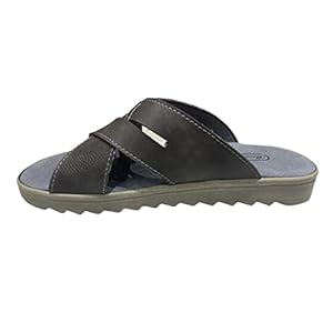 Max Ciabatta Uomo Aperta Classica Pelle Made in Italy Articolo 820