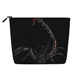 Scorpion Make-up-Tasche aus künstlichem Hanf, großes Fassungsvermögen, Reise-Kulturbeutel, wasserabweisend, für Damen