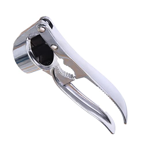 DECHOUS Garlic Press Manual Garlic Masher Garlic Crusher Garlic Chopper Stainless Steel Uniform Hole Position for Crushing