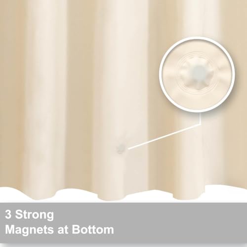 Image of Barossa Design 60x72 Beige Shower Curtain Liner