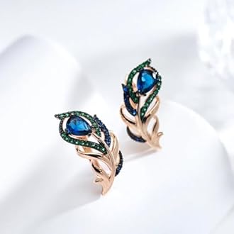 Shining Diva Fashion 18K Rose Gold Plated Bali Earrings for Women and Girls