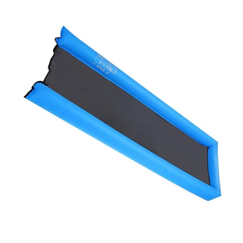 Tapis flottant de natation portable et lit piscine gonflable en nylon bleu