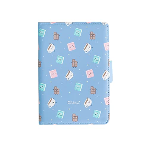 WONDEE Mr. Wonderful Funda para eBook de 6', Ajustable, con portatarjetas y portadocumentos diseño café y Libros