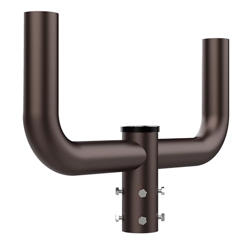 HYPERLITE Double Bullhorn Bracket for Parking Lot Light, 2 3/8"