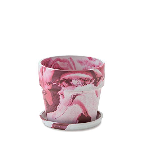 POSH LIVING アーバンプランツポット ミルク/カシス サイズ:約φ13.5 H12.5 80985