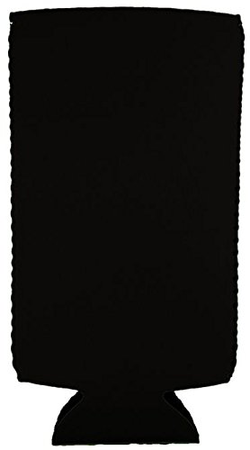 Blank Neoprene Slim Can Coolie (2 Pack, Black)