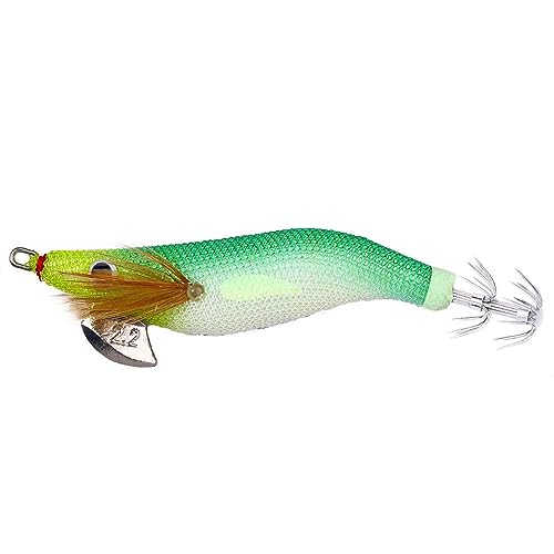 Leuchtender Köder für | Kunstköder für mit Augen - Outdoor-Sportzubehör zum Angeln von Wels, Zahn, Schlangenkopf, Tintenfisch, Tintenfisch, Tintenfisch