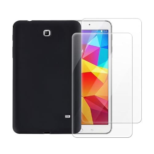 Coque Samsung Galaxy Tab 4 8.0 SM-T331 et verre trempé noir