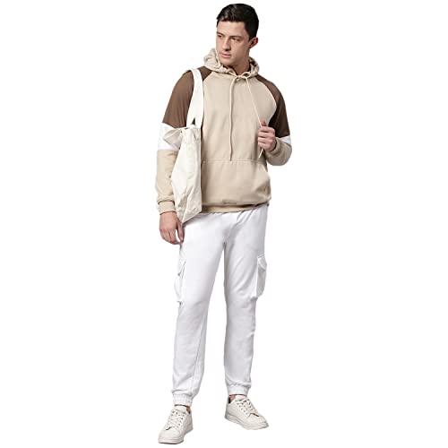 Image of HIGH Star Men's Fleece Colorblock Hooded Sweatshirt