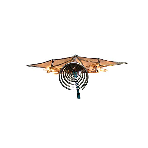 Kurt S. Adler UL3150 Kurt Adler 10-Light 12-Point Capiz Star And Center Gem Treetop thumb #6
