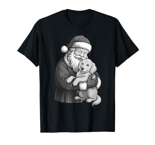 ゴールデンレトリバー サンタクロース クリスマス 犬好き Tシャツ