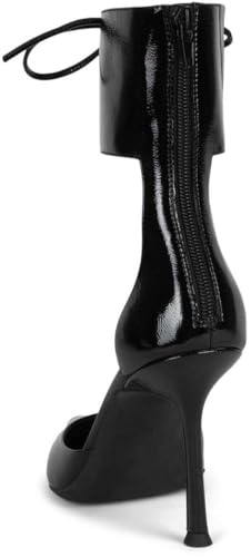 Jeffrey Campbell Liora Black Crinkle Patent Handbag4