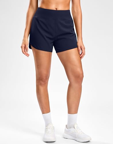 Image of G Gradual Women's Running Shorts with Mesh Liner 3 inch Workout Athletic Shorts for Women with Phone Pockets