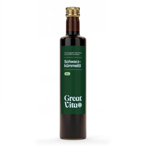 MeaVita Olio di cumino nero biologico MeaVita, pressato a freddo, 1 confezione (1 x 500ml)