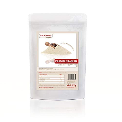 Konzelmann's Original - 250g Kartoffelfasern - Kartoffelfasern sind ein wahrer Klassiker in der ketogenen Küche - sie sind vielseitig einsetzbar und eignen sich ideal als Backzutat und Backhilfe Cover