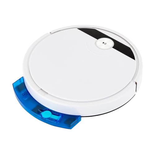 POTYYH Robot aspirapolvere 3 in 1, robot aspirapolvere con funzione di pulizia, aspirapolvere robot con telecomando e controllo app, aspirazione 1800 Pa, intelligente anti-caduta, per tappeti peli di