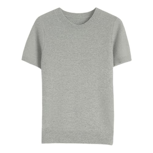 Short Sleeve Sweater Tops for Women Cute Lightweight Crew Neck T Shirts Relaxed Fit Casual Fall Winter Sweatshirts4