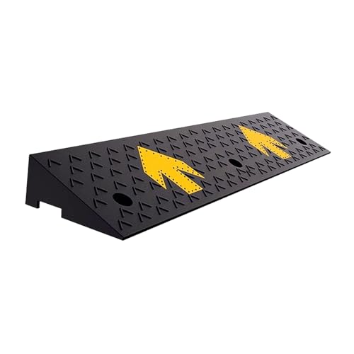Rampa de goma antideslizante con base reforzada 100x25x6 cm miniatura 1