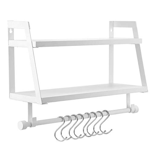 Preisvergleich Produktbild Halcent Wandregal Schweberegale Holz Gewürzregal Küche Duschregal Badregal Hängeregal für Küche Badezimmer Flur