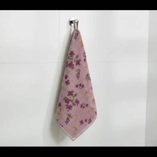 Image of 500 GSM Microfiber Hand Towels | Ultra Soft Absorbent Multipurpose Face Towels for Kitchen, Bathroom & Baby Care | Floral Printed Quick Dry (Multicolor, Set of 6)