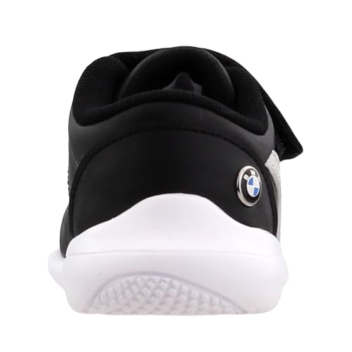Puma Baby Boys BMW M Motorsport Kart Cat III Hook and Loop Sneaker, Black-Gray Violet, 4 Infant4