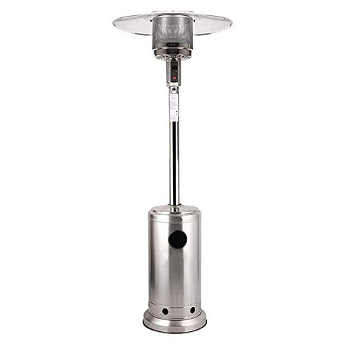 Außenwärmelampe Tragbare 13kW Edelstahl Außen Heizpilz Stand Liquefied Propane Heater mit Rädern