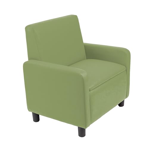 Image of FDP Kid Comfort Collective Modular Club Chair with Arms - Fern Green