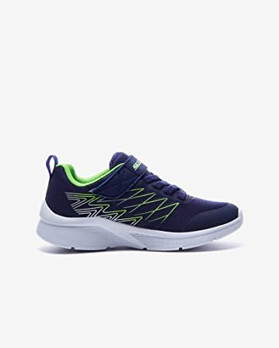 Skechers Kids Boy's Microspec-Texlor Sneaker, Navy/Lime, 9 Toddler | Image 1
