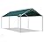 Quictent 10x15 ft Heavy Duty Car Canopy Galvanized Frame Carport Outdoor Party Tent Boat Shelter with 3 Reinforced Steel Cables - Green