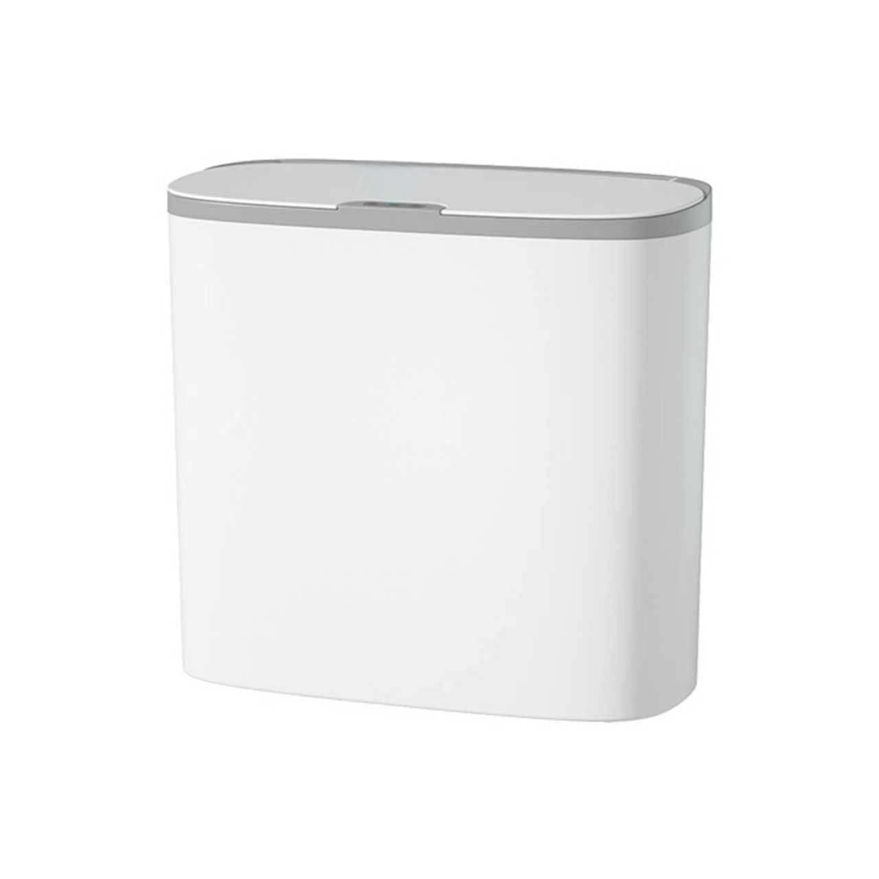 Poubelle Automatique 12L avec Capteur et Fixation Murale – Poubelle Électrique avec Couvercle, Anti-Odeurs et Étanche, pour Cuisine Salle de Bain WC – Blanc, Silencieuse et Gain de Place