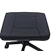 Dodoam Home Office Footrest Stool Under Desk Adjustable Height Ergonomic Foot Stool with Wheels 360 Rolling Footrest (Black)
