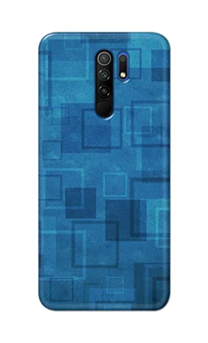 Image of Printed Hard Back Cover Case for Mi Poco M2 | Mi Poco M2 Reloaded Back Cover (Plain Azure Blue) -702