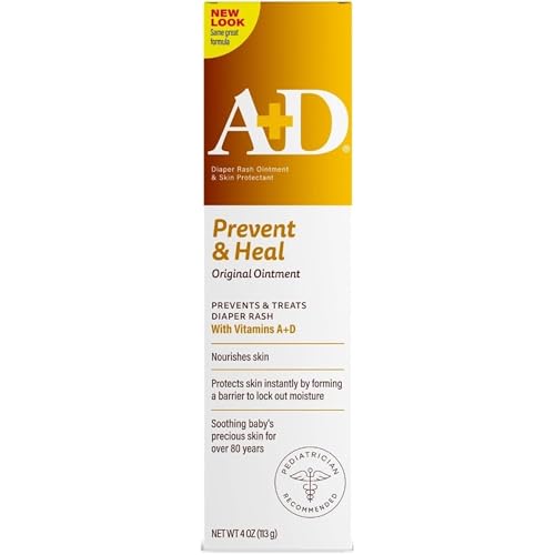 A+D Original Diaper Rash Ointment and Skin Protectant, 4 oz (113 g)