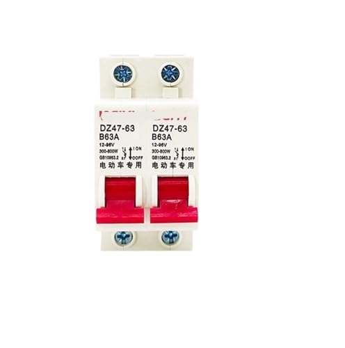 Disyuntor de coche 12V 48V e interruptor aire motocicleta eléctrica bipolar 2P 63A