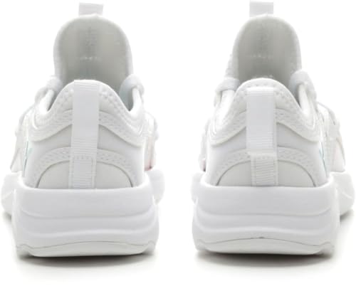 PUMA Soft Sophia Swirl AC (Little Kid) Puma White/Island Paradise/Pink Glimmer 1.5 Little Kid M3