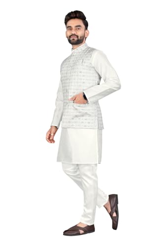 Image of Traditional Men's Kurta Koti Set (3 PCS SET)