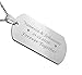 Hanessa Personalisierte Kette mit Gravur Edelstahl 50 cm mit Anhänger Dog Tag einseitig in silber | Personalisierte Halskette für Männer und Frauen | Personalisierter Schmuck Damen Herren
