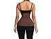 Shapebird Tummy Wrap Waist Trainer, Sauna compression Trimmer belt for abdominal support, One Size Fit All (1, Brown)