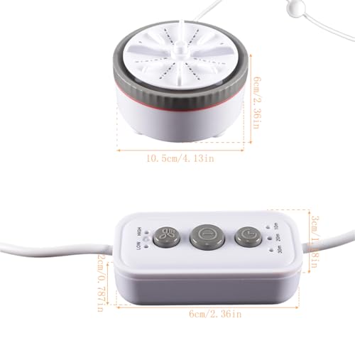 Ausi Turbo-Waschmaschine, Tragbare Turbo-Waschmaschine Für Kleine Kleidung, USB-betrieben (Gary)