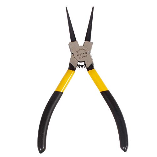 Pince à circlips Senrise à long nez interne et externe droite courbée Mini pinces (33 cm à l'intérieur droit)
