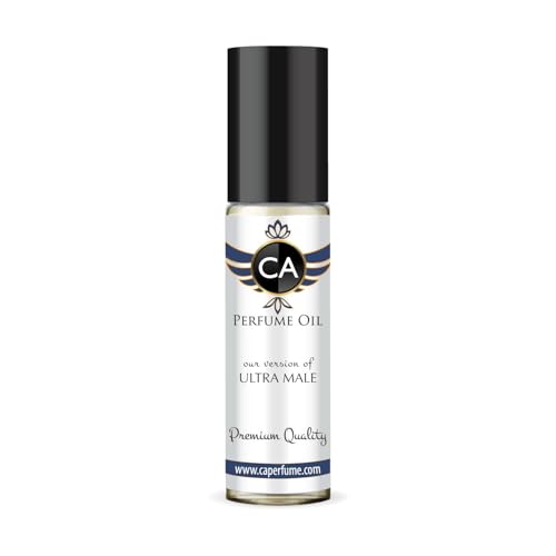 CA Perfume Impression of Ultimate Male for Men Perfume Oil Amber Fougere Scent Long Lasting Cologne for Men Travel Size TSA Ready Mini Parfum Body Oil Roll-on 0.33 Fl Oz 10ml