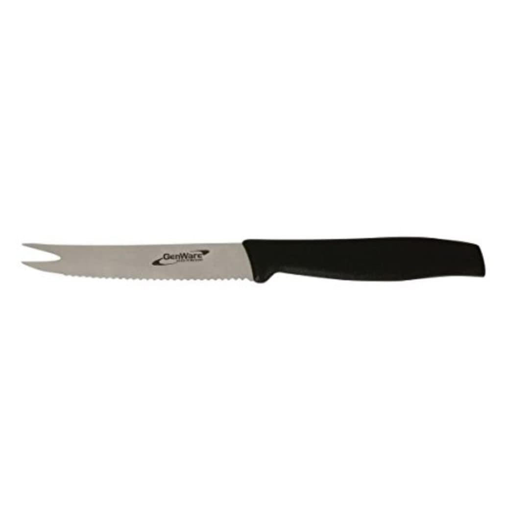 Genware NEV-K-BAR4 Knife with Fork End, 4" Bar, Serrated