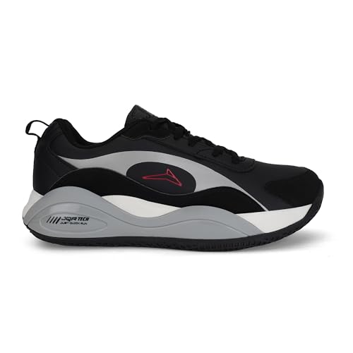 Image of JQR Dynamic Sports Shoe for Men | Rexin Upper | Shock Absorption | Nonslip | Lightweight & Comfortable | Stylish & Durable for Running, Gym, Walking, Jogging & Casual Use for Everyday Wear
