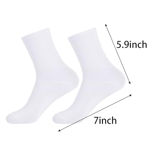 HOVEOX 6 Pairs Women Calf Socks Women Crew Socks Lightweight Thin Sock2
