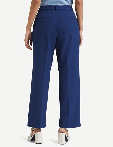 Image of Symbol Premium Women's Wide Leg 4-Way Stretch Formal Trousers (Flexi-Waist | Easy Care | Relaxed Fit | Desk-to-Dinner) (Available in Plus Sizes)