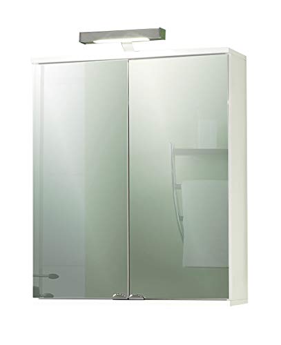 Preisvergleich Produktbild Schildmeyer Spiegelschrank 120045 Isola, 60x16x77 cm, weiß